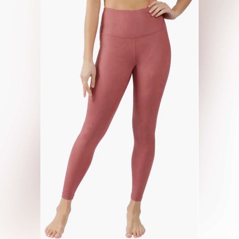 90 Degree by Reflect Faux Cracked Leather High Rise Ankle Leggings‎